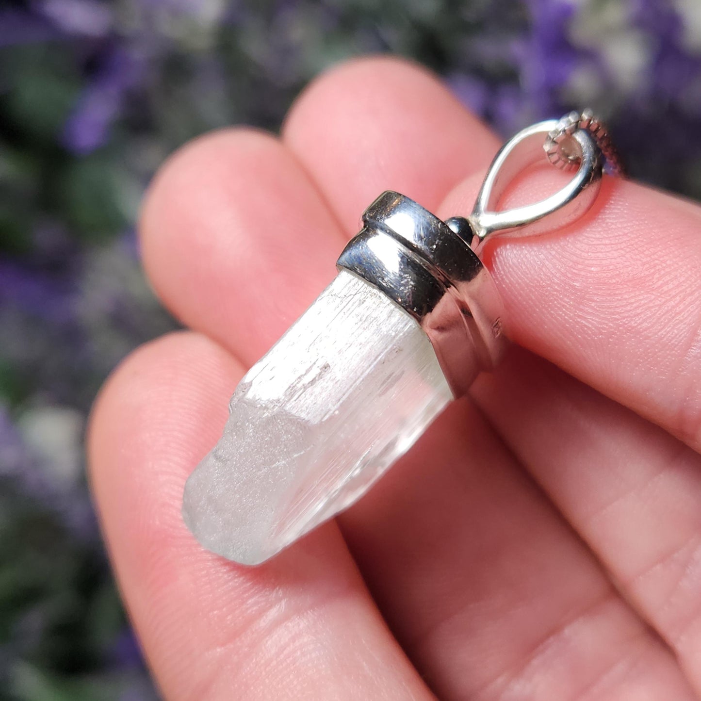 Green Hiddenite Pendant