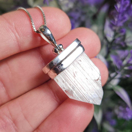 Green Hiddenite Pendant