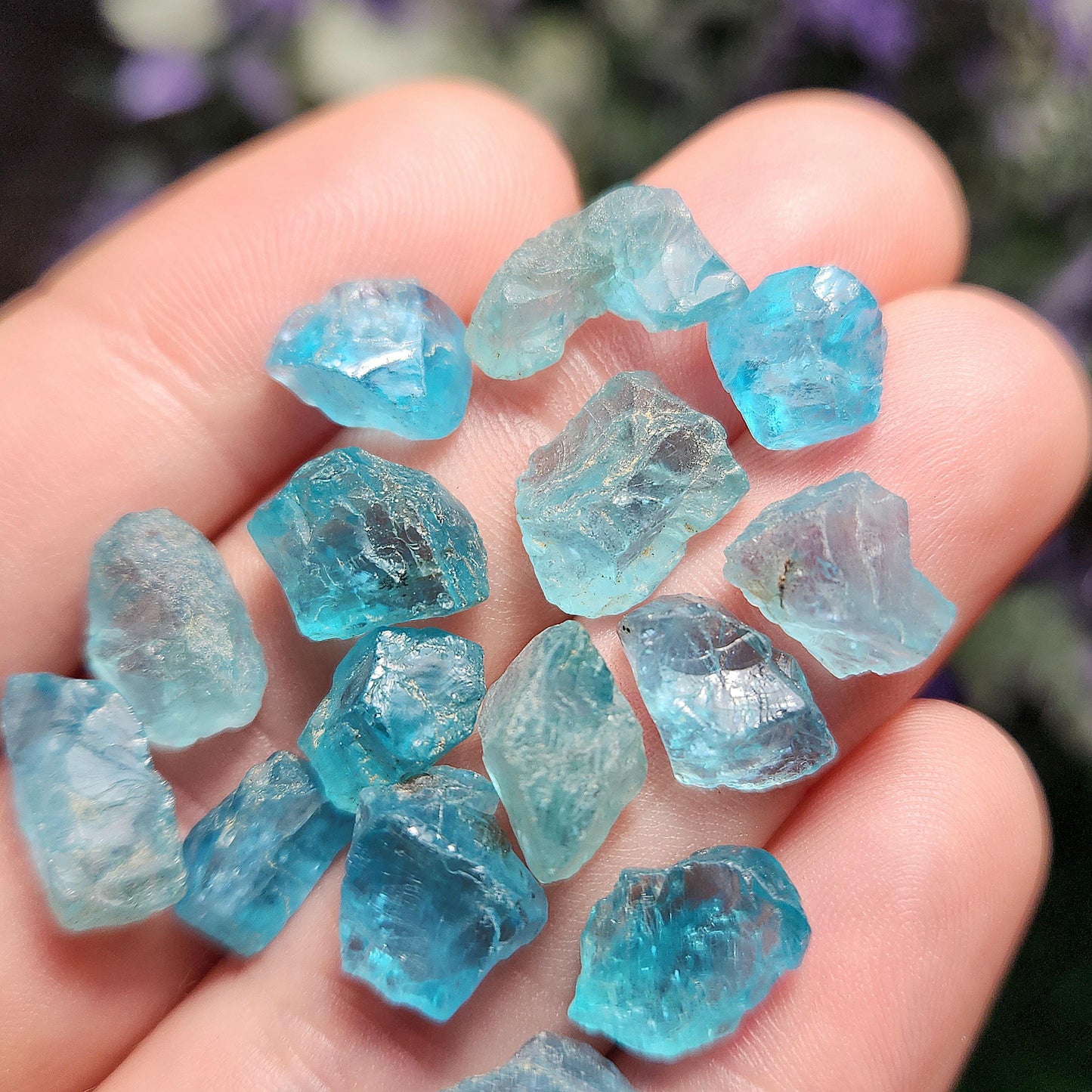 Raw Blue Apatite Crystal