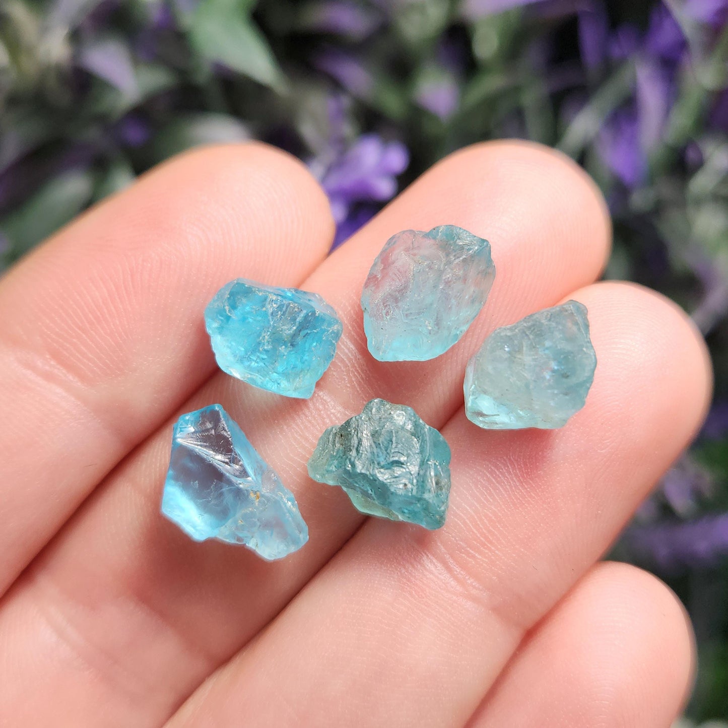 Raw Blue Apatite Crystal