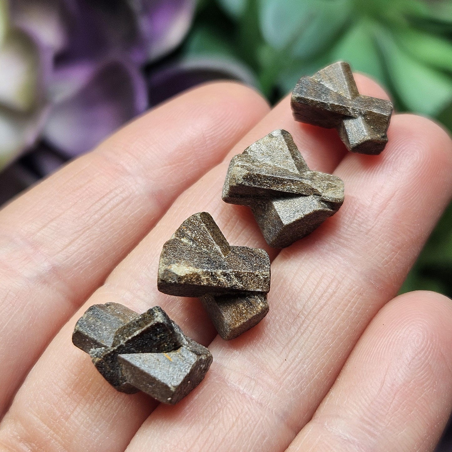 Staurolite Fairy Cross Crystal