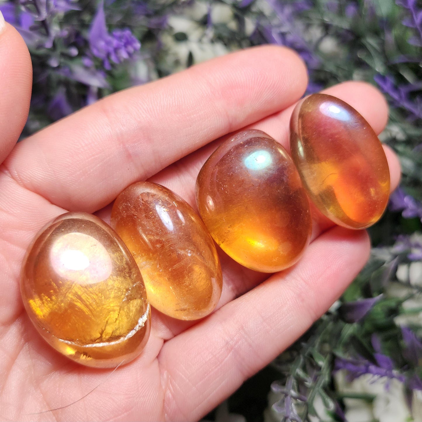 Tangerine Aura Quartz