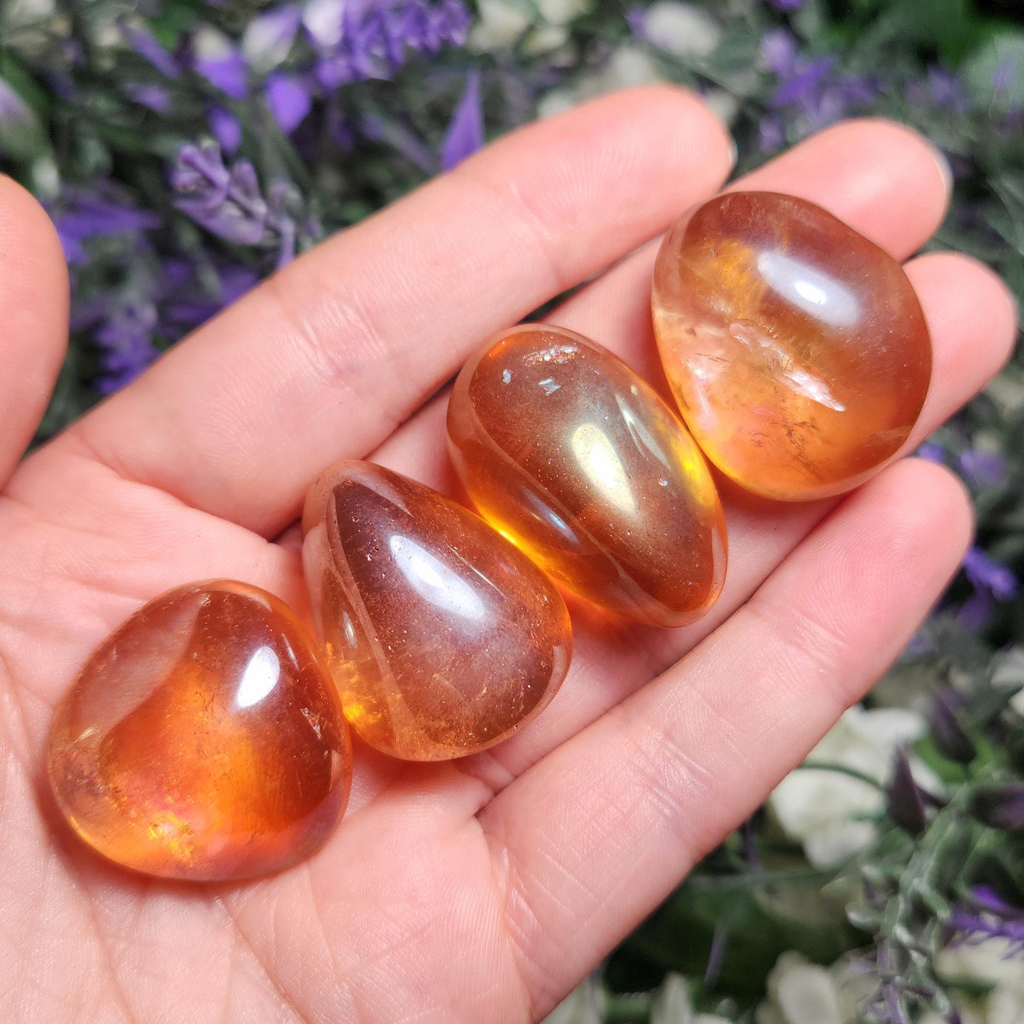 Tangerine Aura Quartz