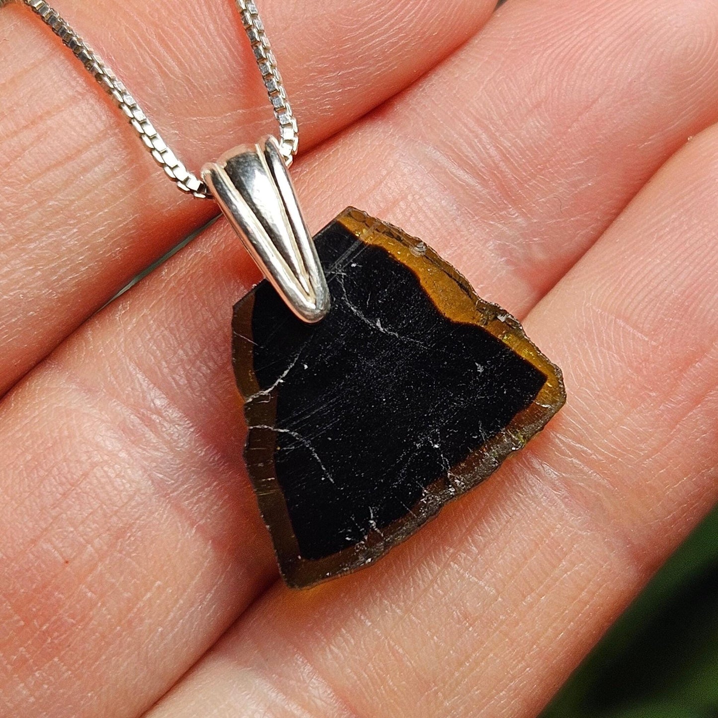 Bi Color Tourmaline Pendant
