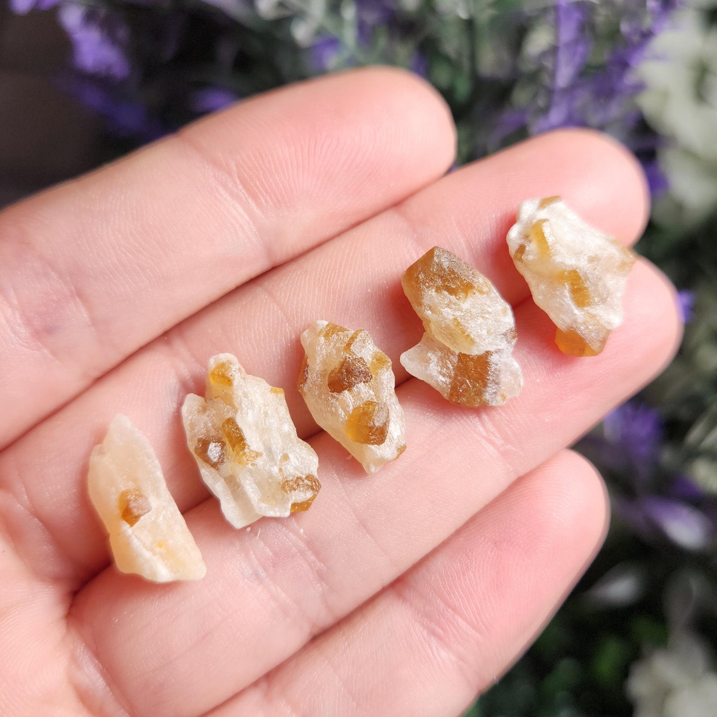 Spessartine Garnet in Calcite