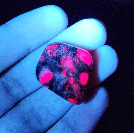 Tumbled Ruby Crystal, Ruby in Granite Specimen