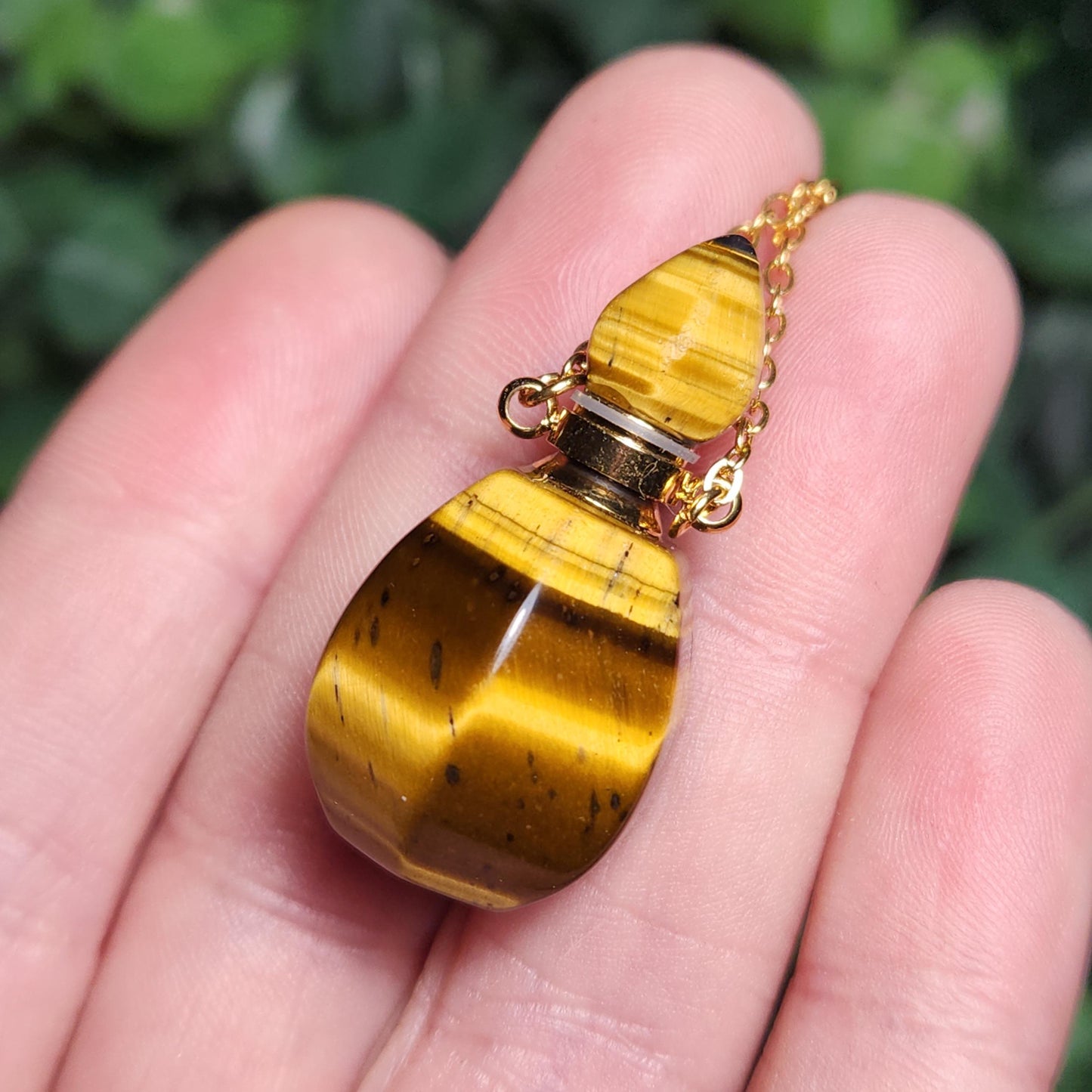 Tiger's Eye Gemstone Jar
