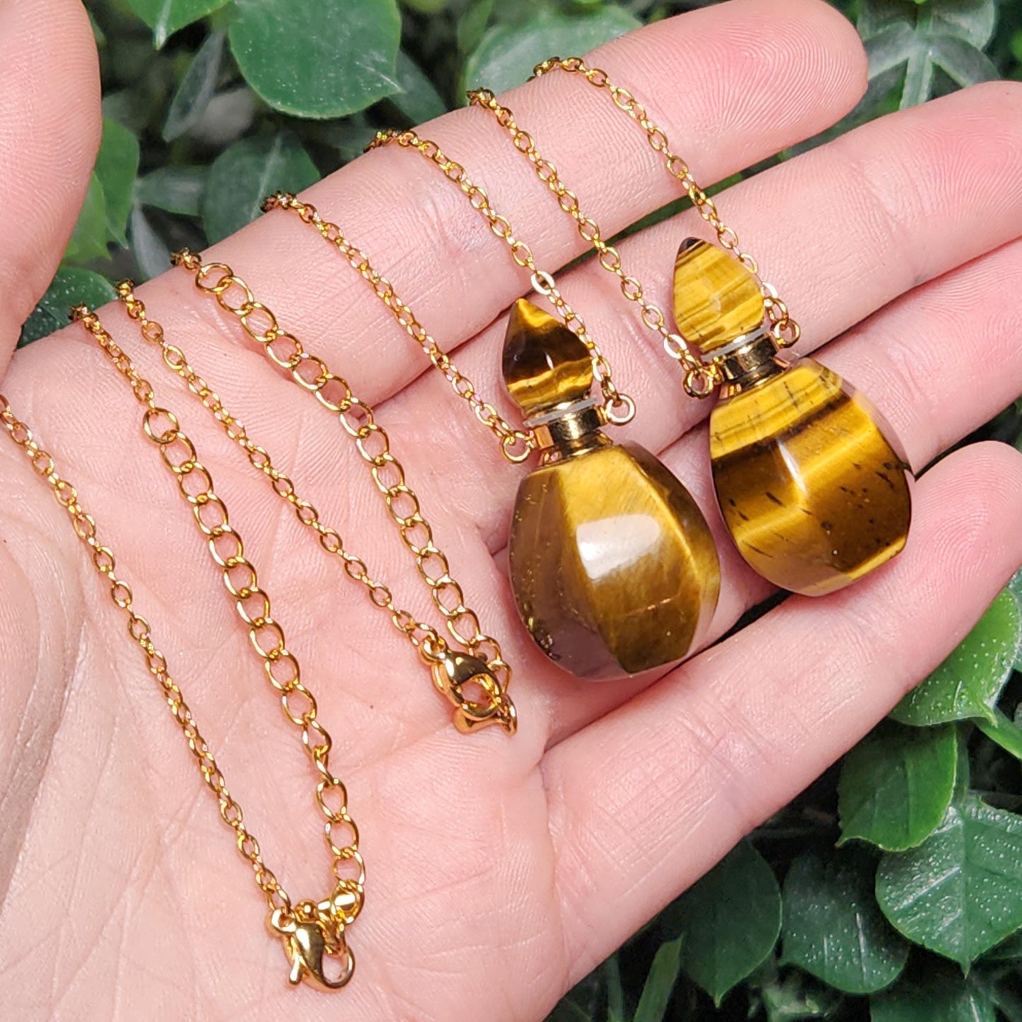 Tiger's Eye Gemstone Jar