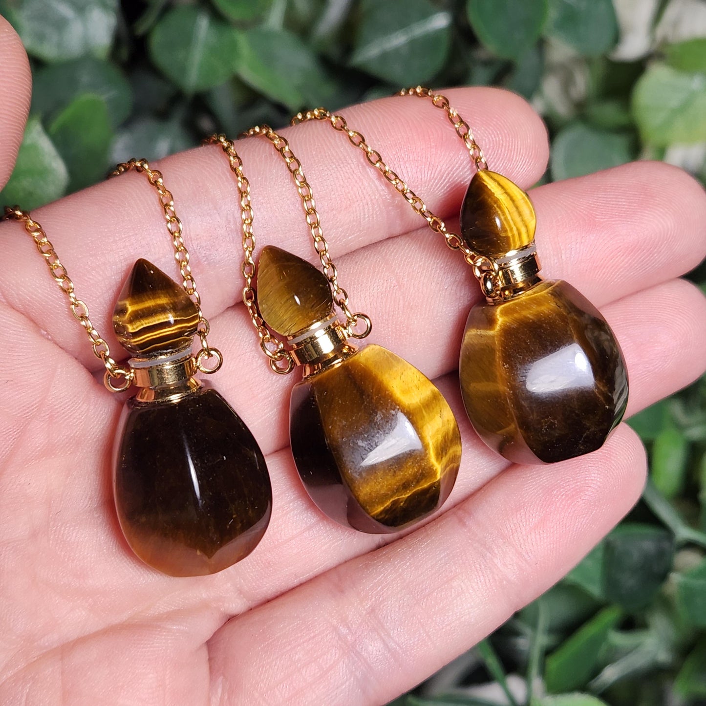 Tiger's Eye Gemstone Jar