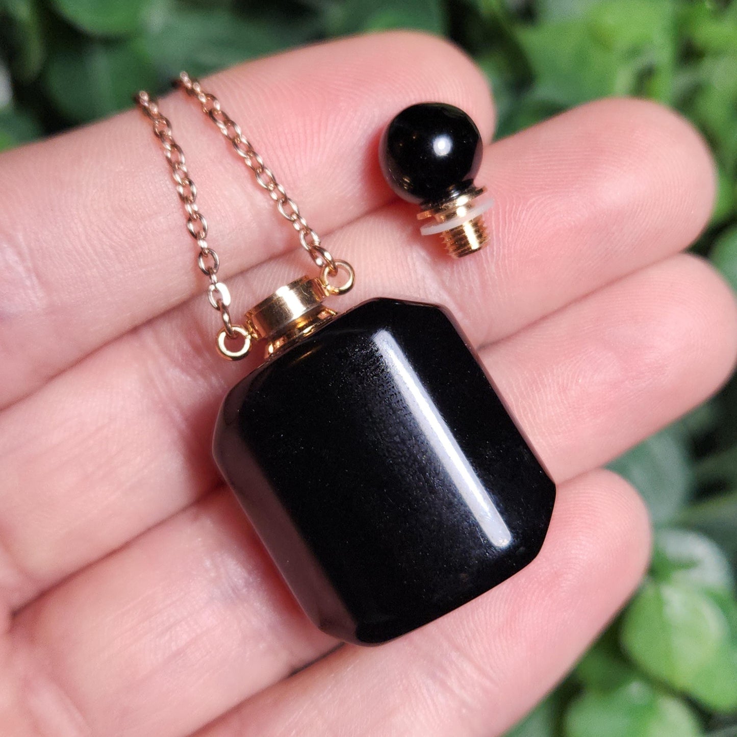 Black Obsidian Gemstone Jar
