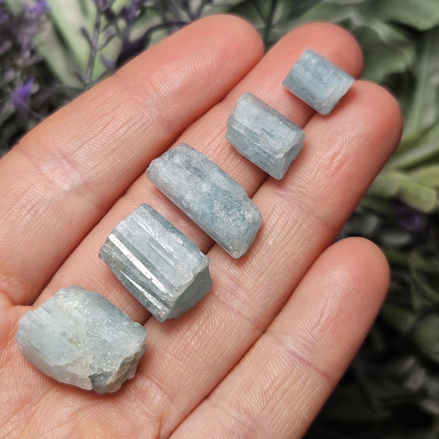 Phantom Aquamarine Crystals