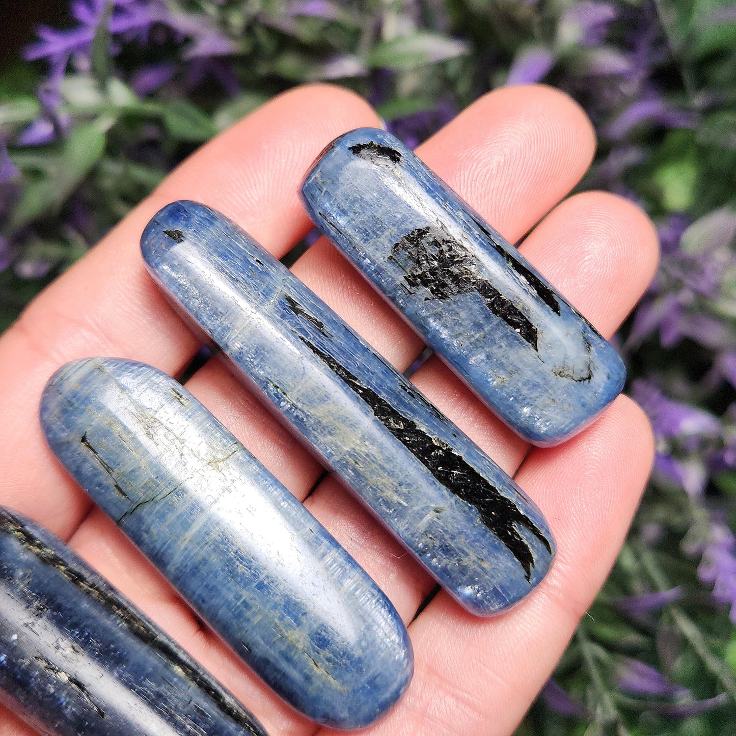 Blue Kyanite with Black Tourmaline