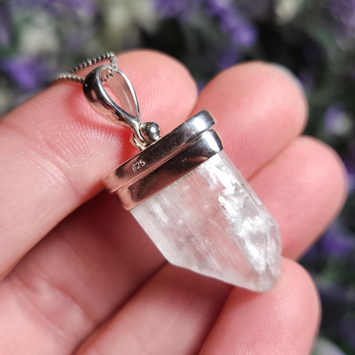 Green Hiddenite Pendant