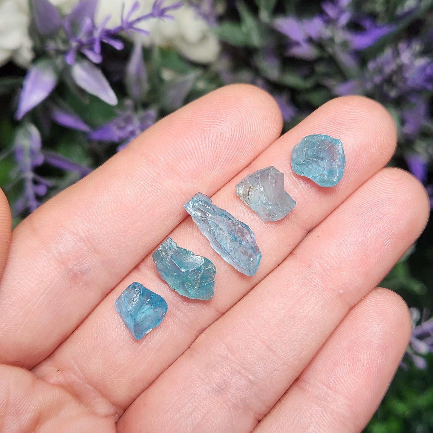 Raw Blue Apatite Crystal
