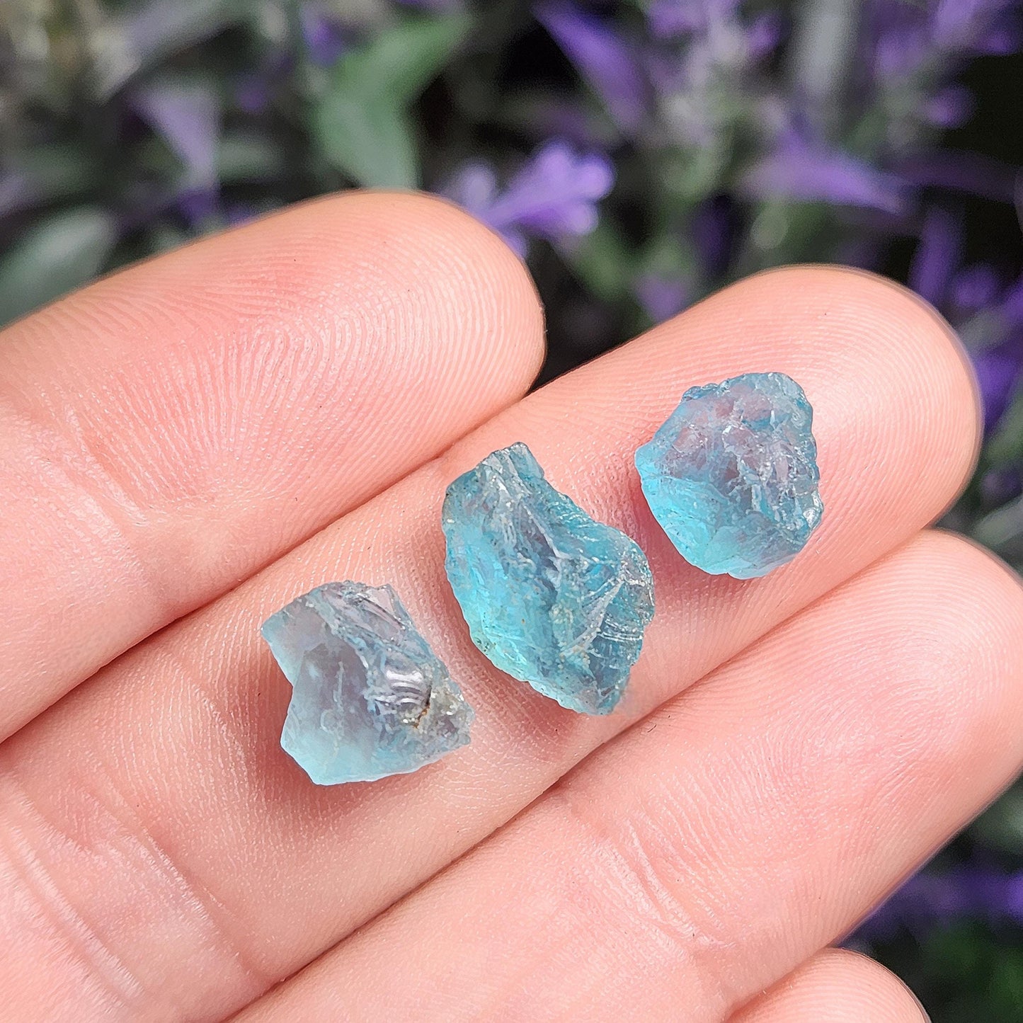 Raw Blue Apatite Crystal