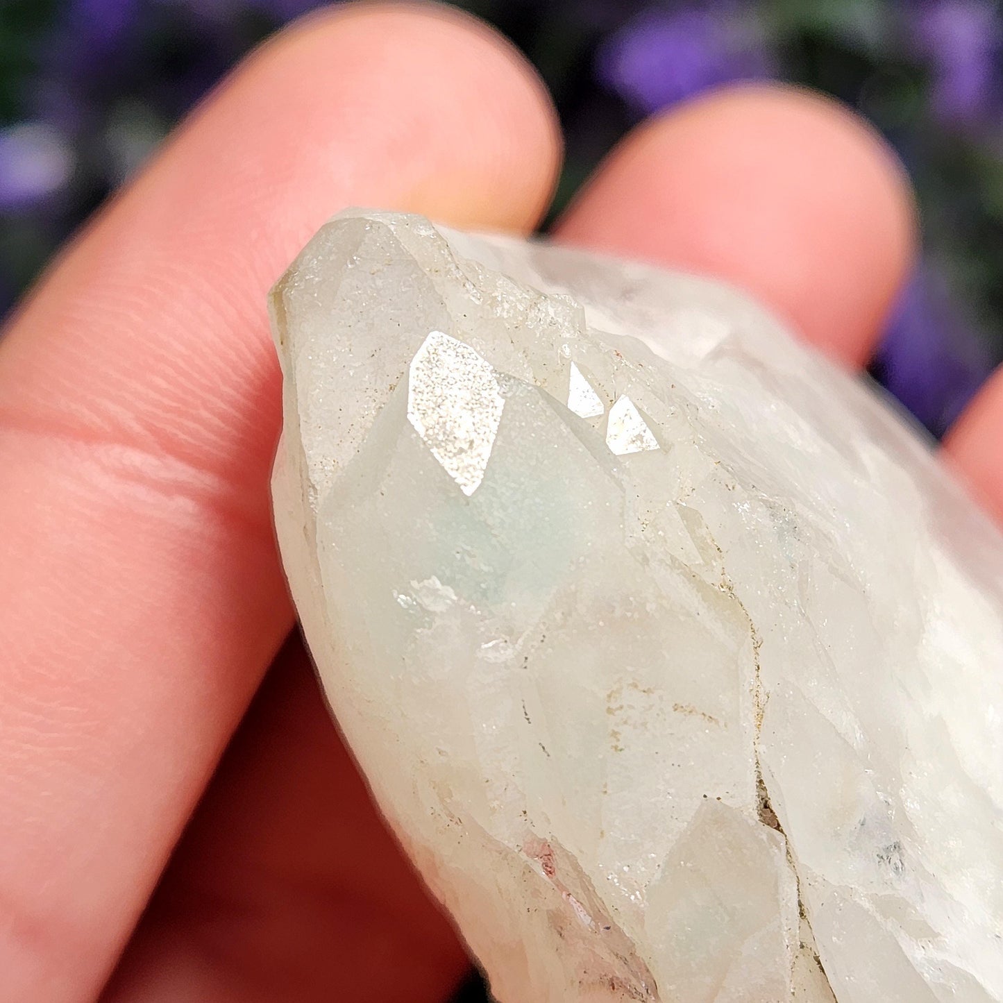 Ajoite Quartz Crystal