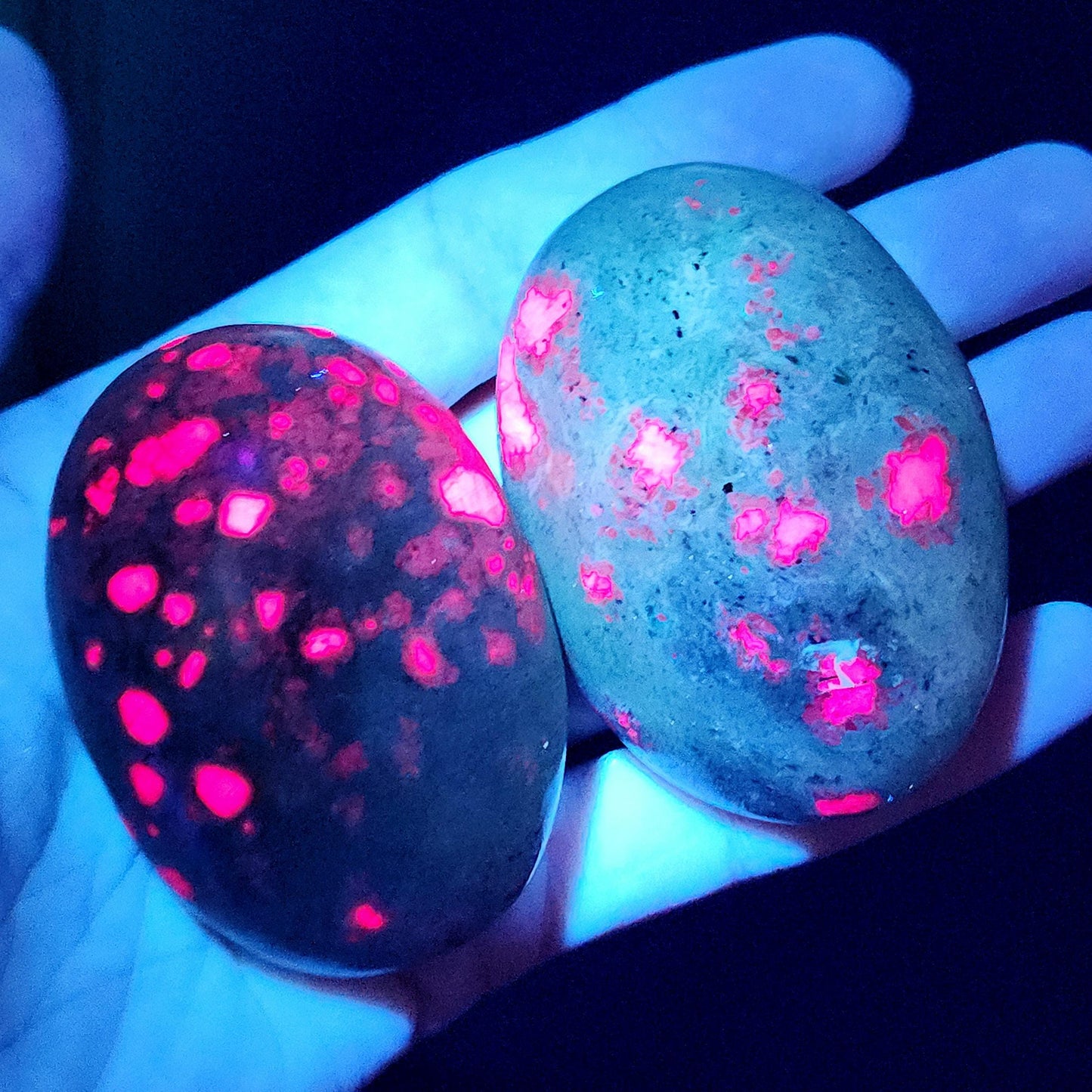 Ruby Fuchsite Palm Stone