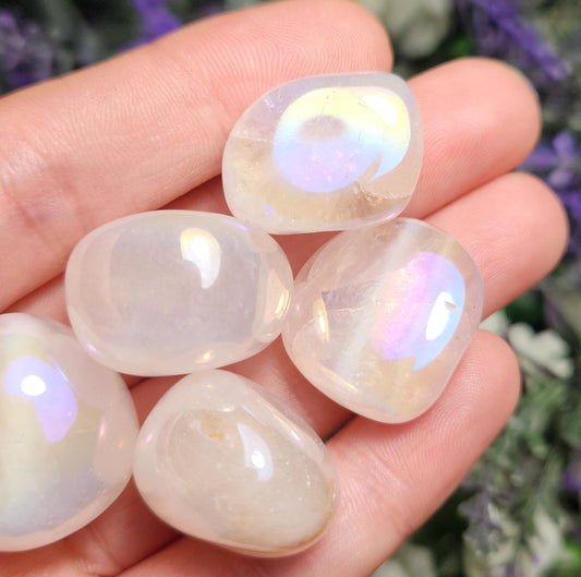 Angel Aura Rose Quartz Crystal