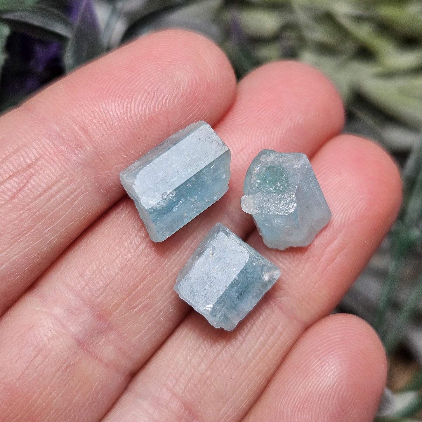 Phantom Aquamarine Crystals