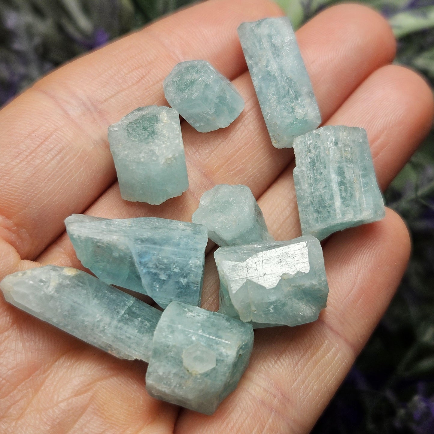 Phantom Aquamarine Crystals