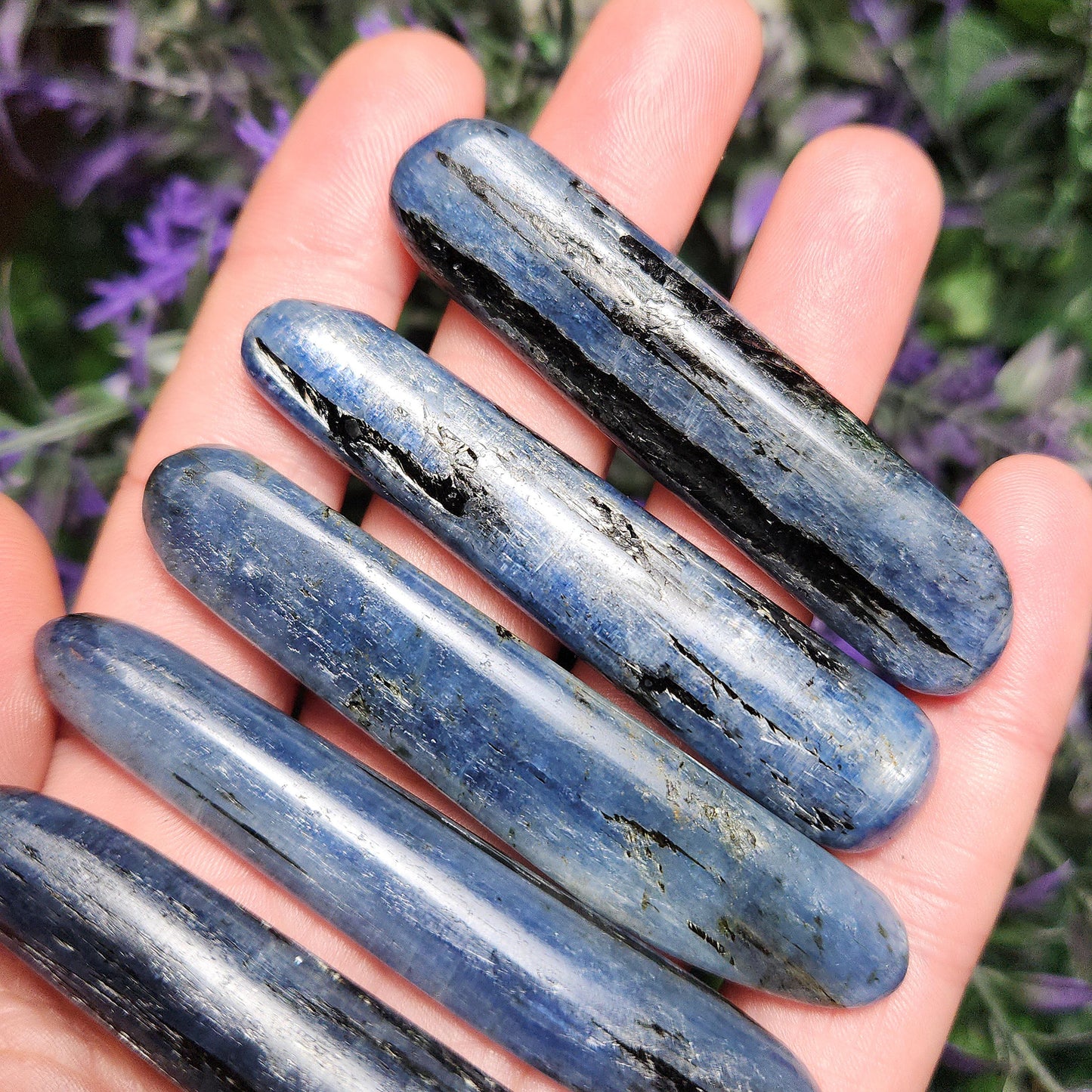 Blue Kyanite with Black Tourmaline