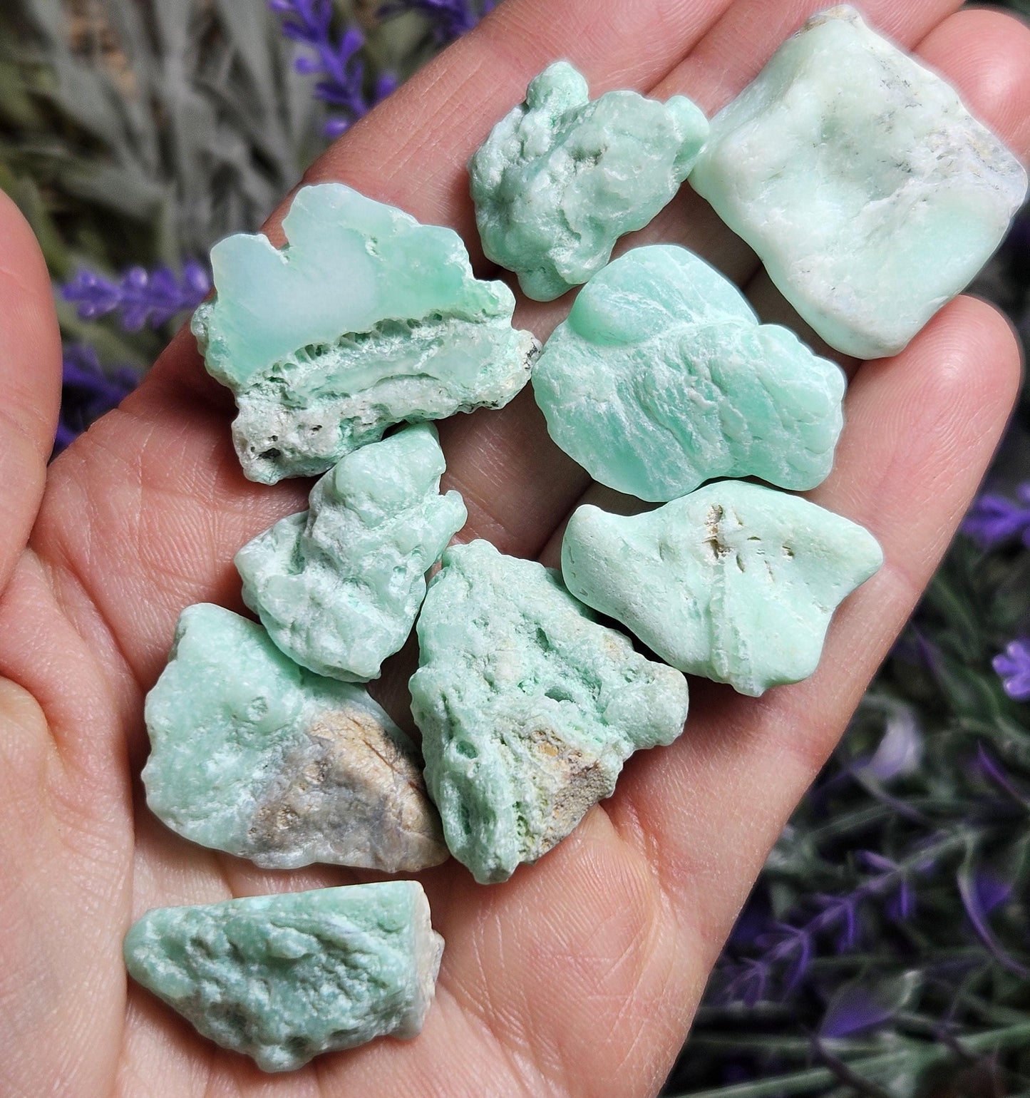 Raw Green Chrysoprase Crystal