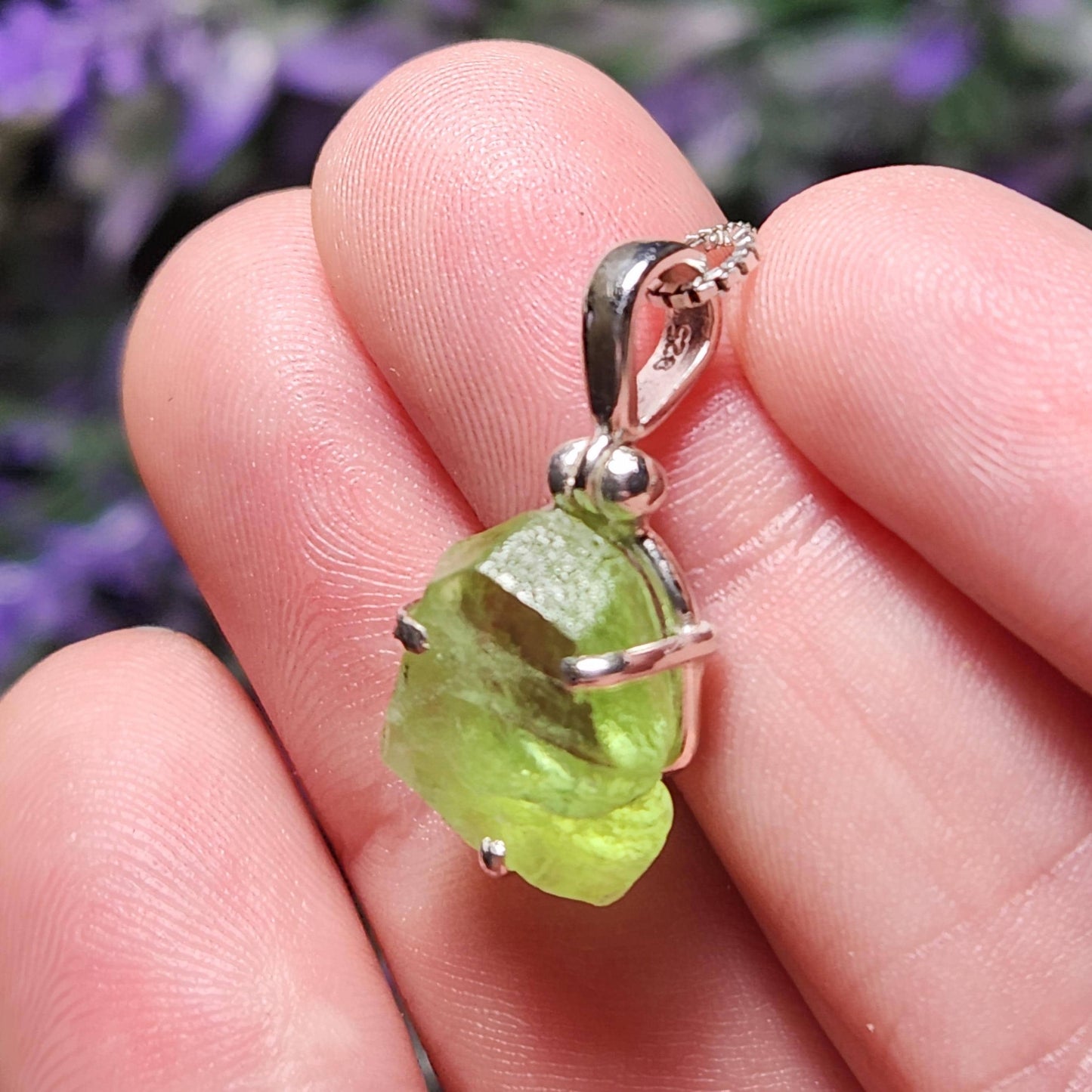 Terminated Peridot Pendant