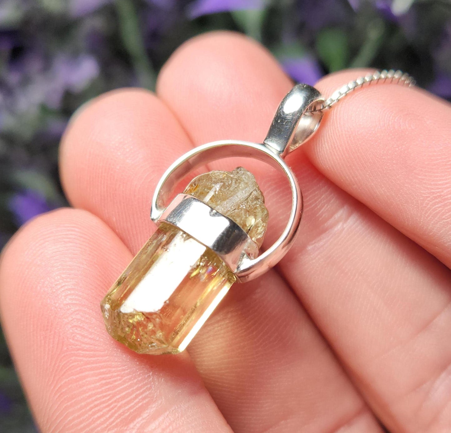 Golden Apatite Pendant