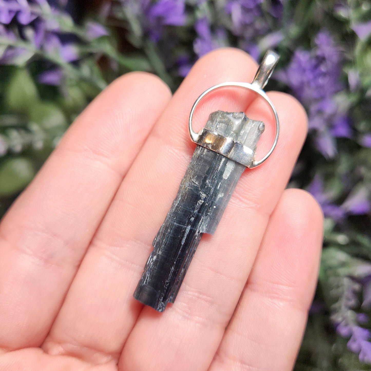 Blue Tourmaline Pendant