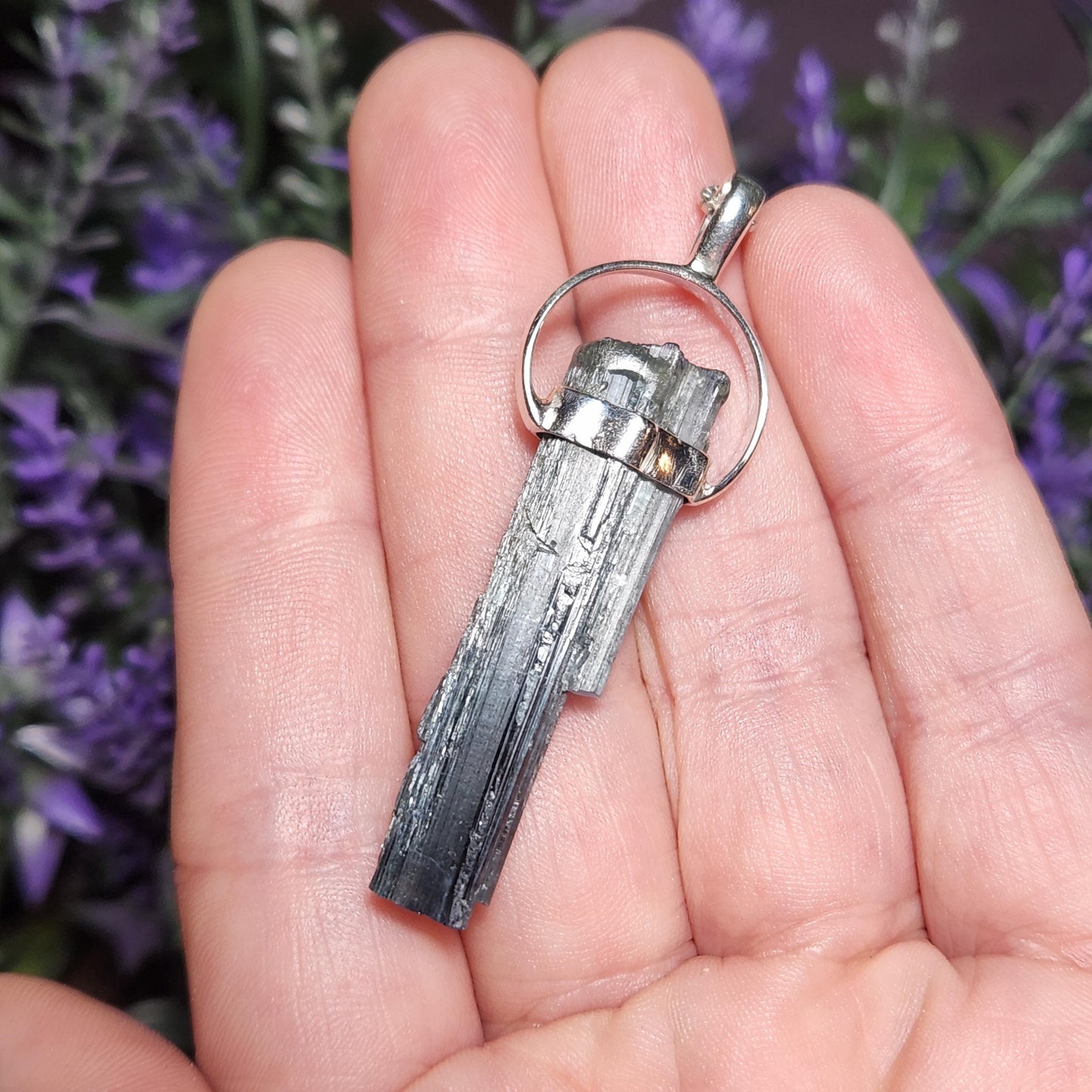 Blue Tourmaline Pendant