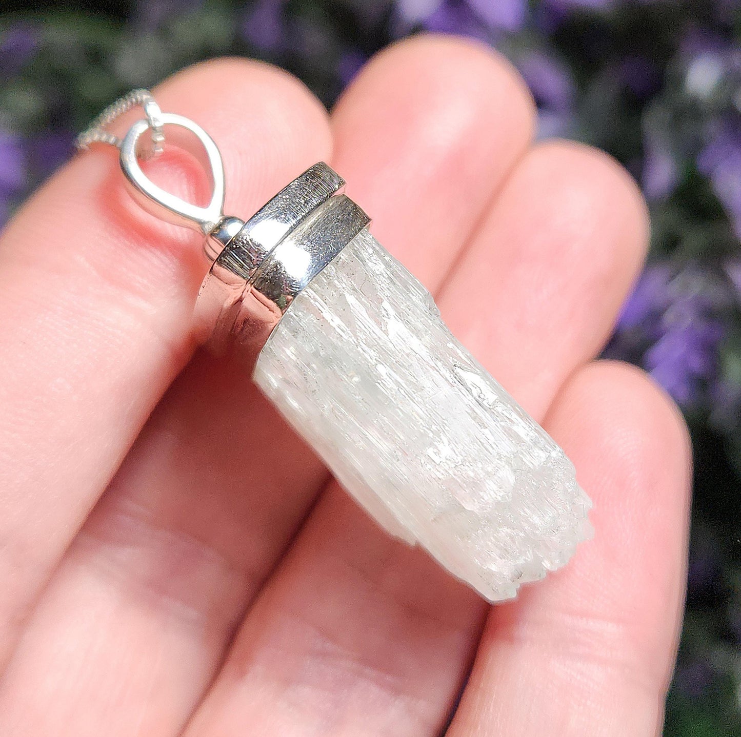Colorless Kunzite Pendant