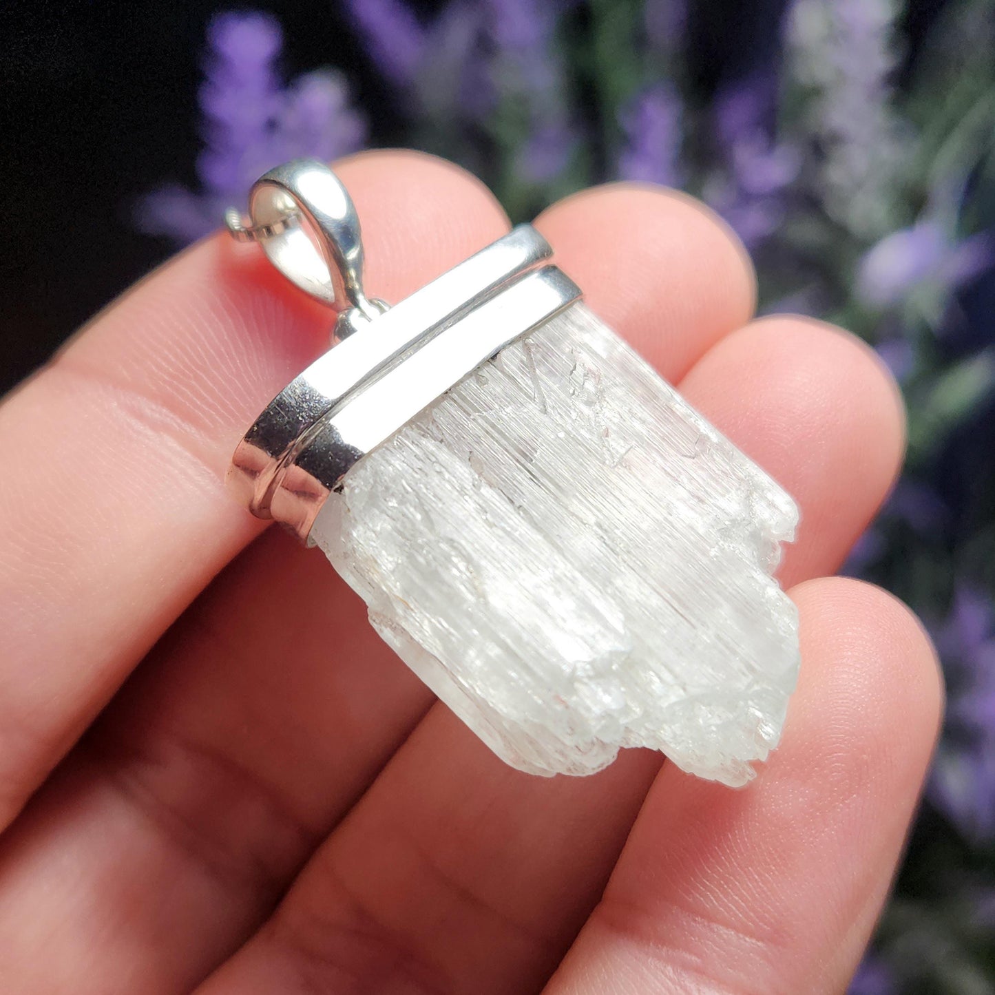 Colorless Kunzite Pendant