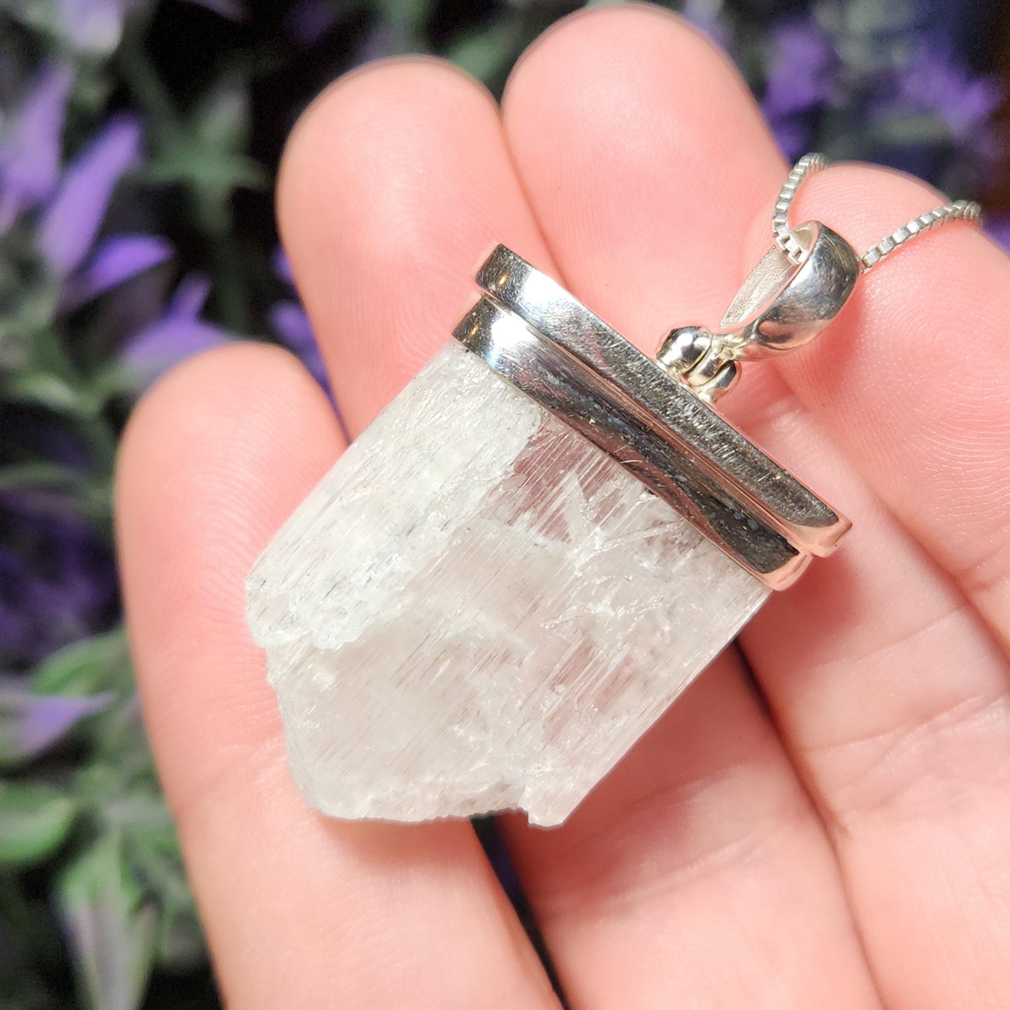 Colorless Kunzite Pendant