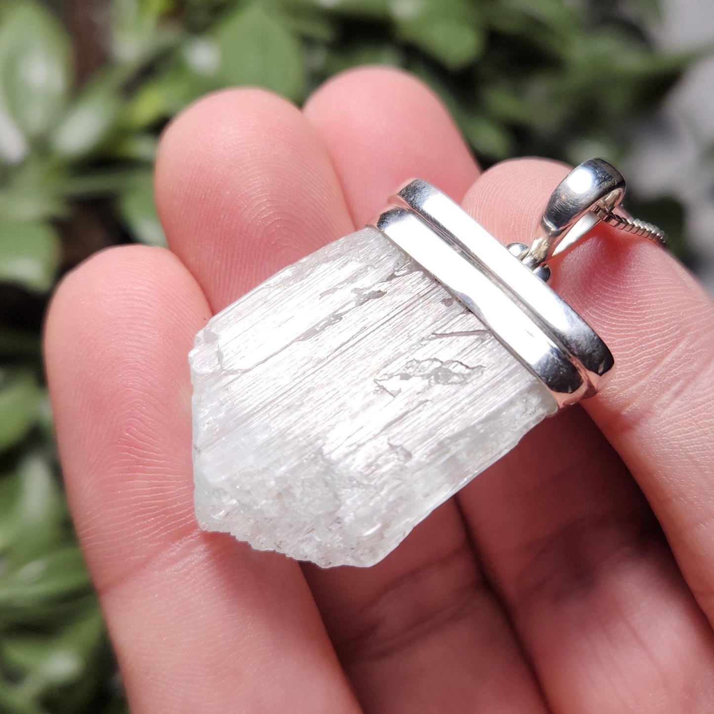Colorless Kunzite Pendant