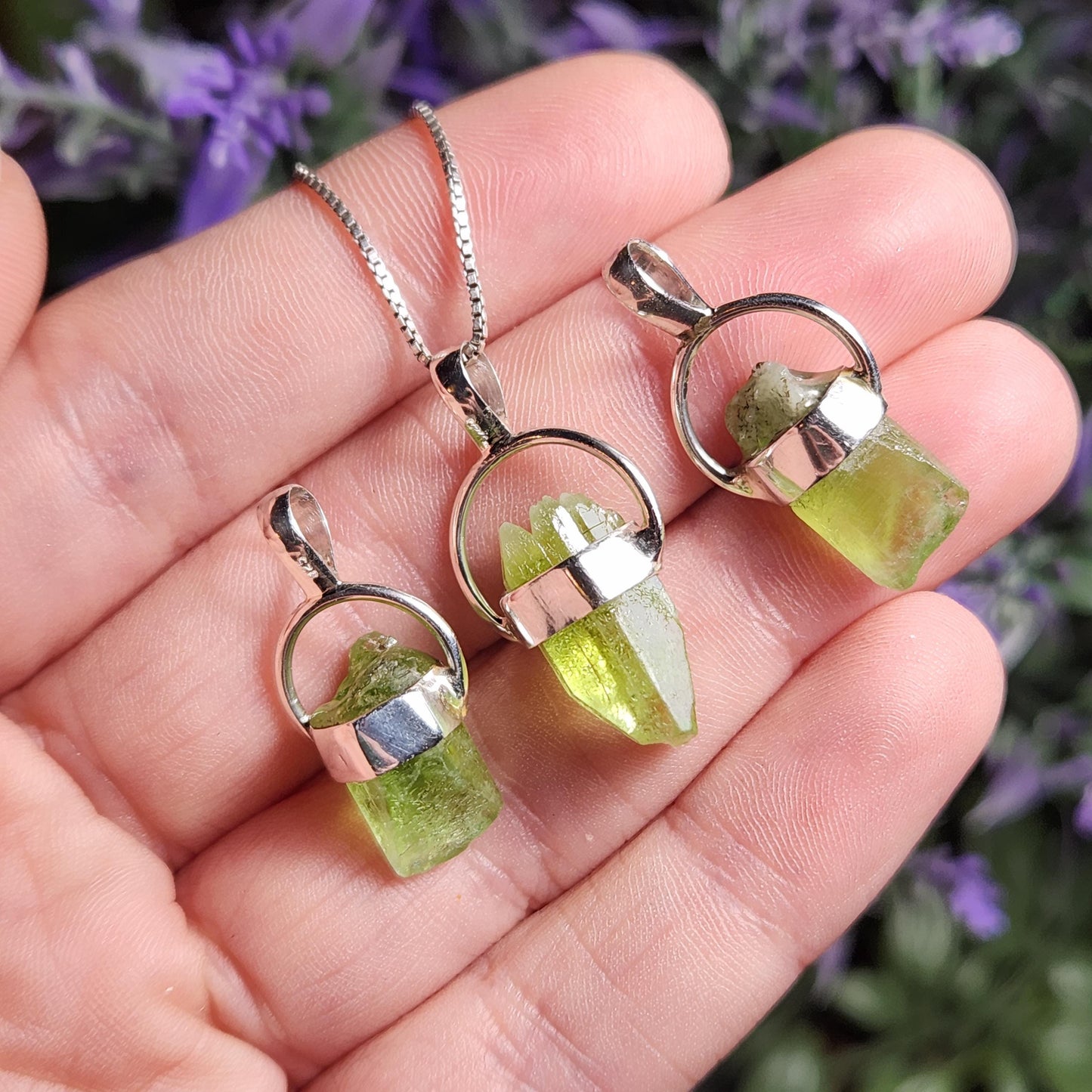 Terminated Peridot Pendant