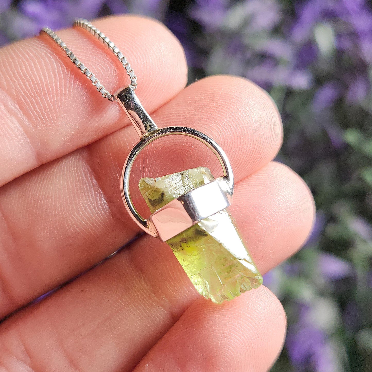 Terminated Peridot Pendant
