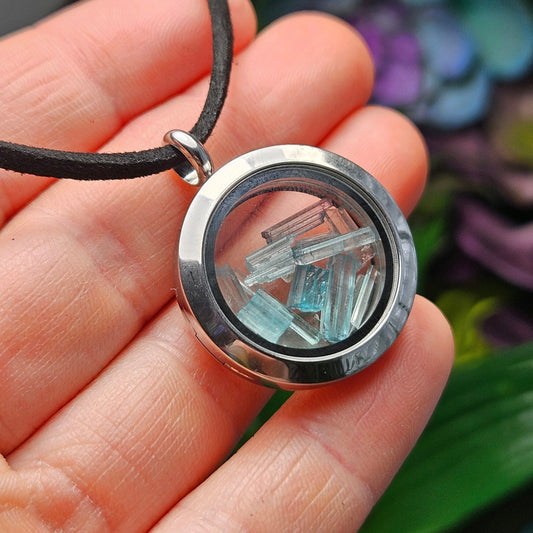 Blue Tourmaline Pendant