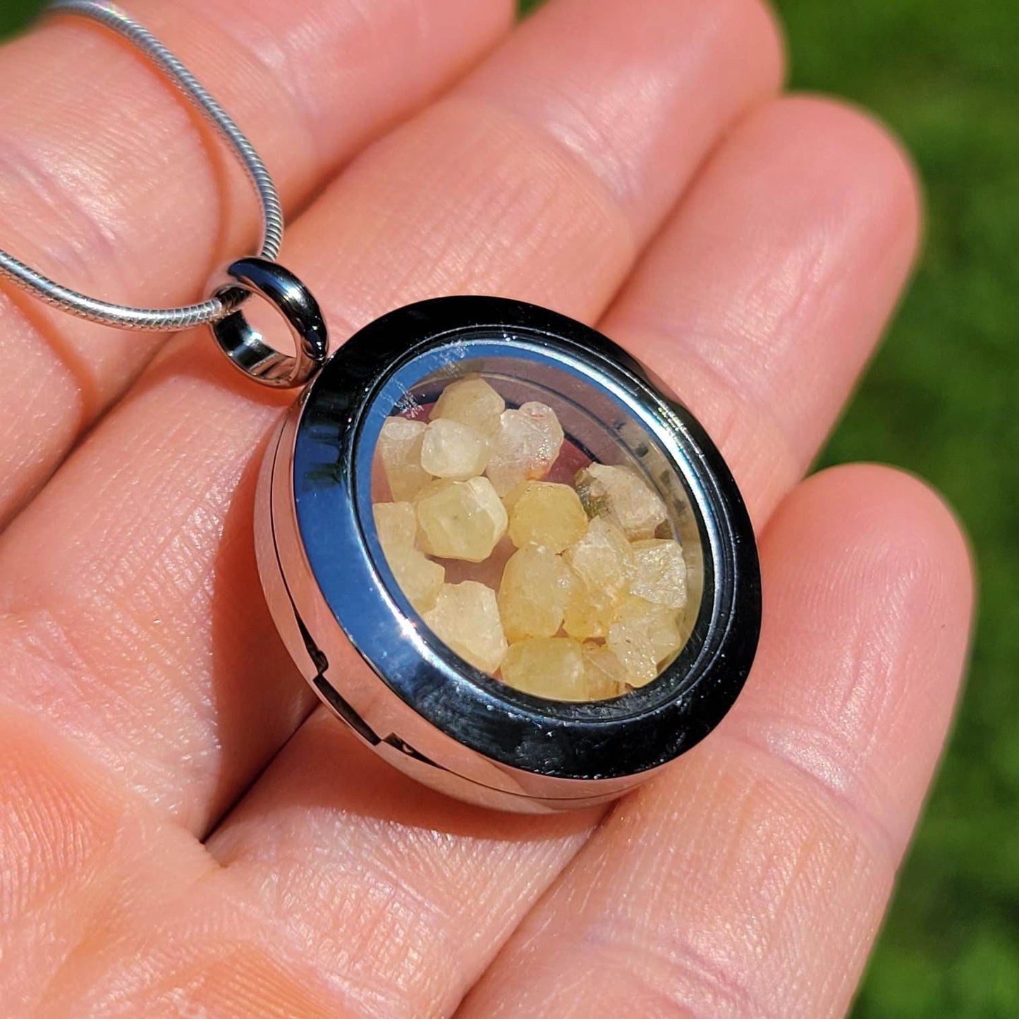 Rhodizite Pendant