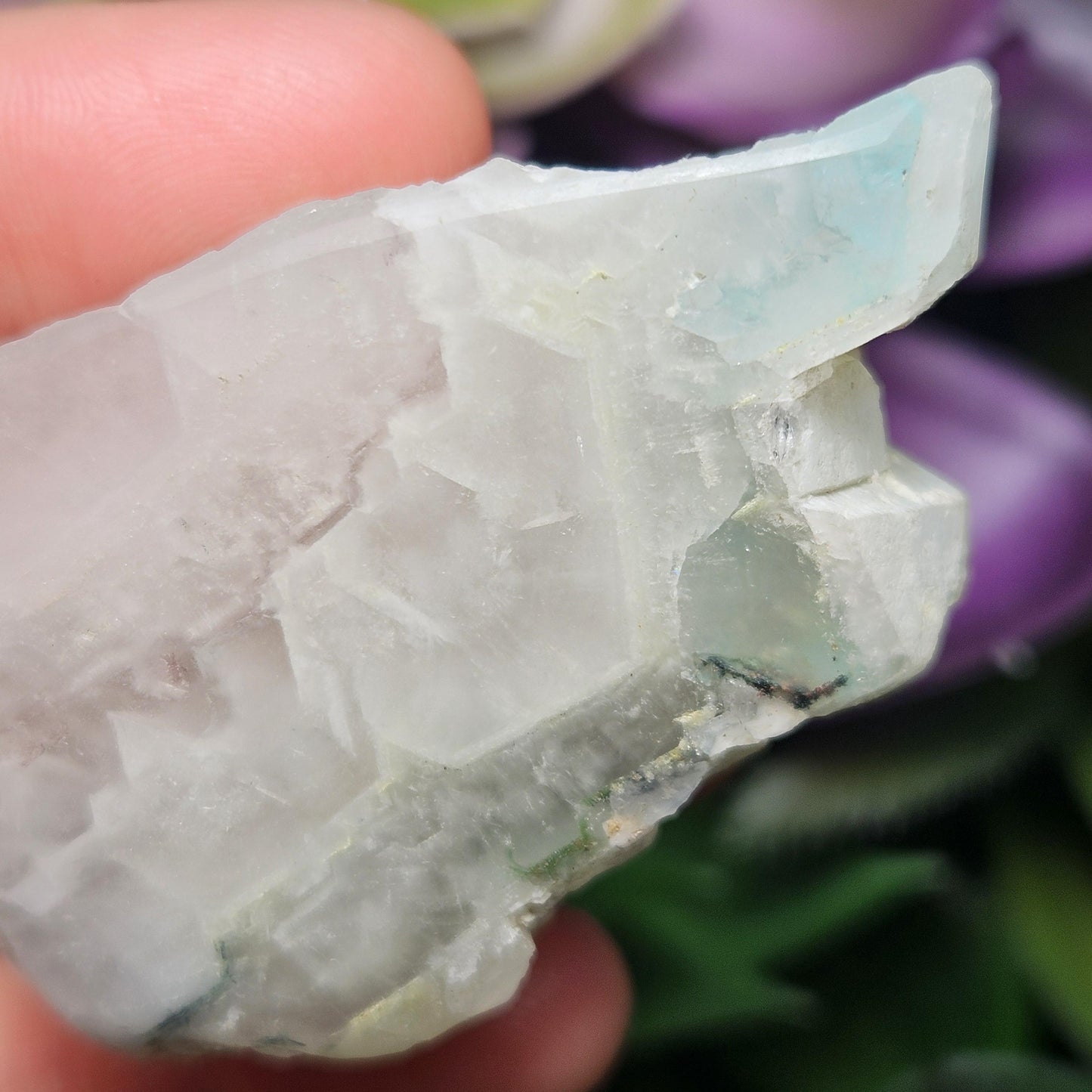 Ajoite Quartz Crystal