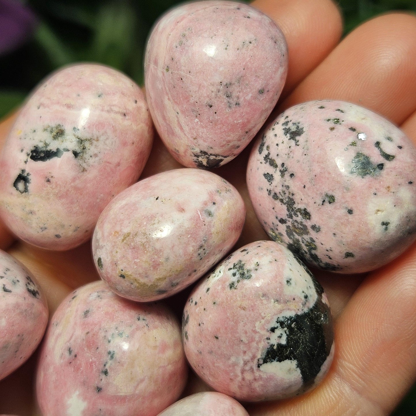 Bubblegum Rhodonite Crystal