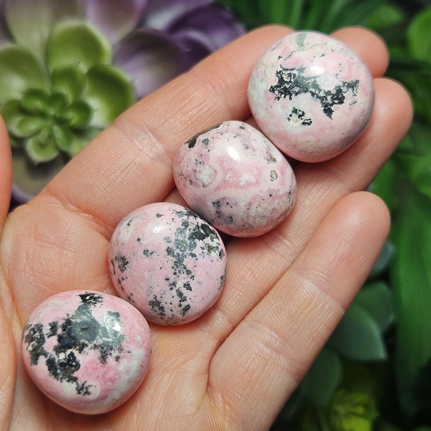 Bubblegum Rhodonite Crystal