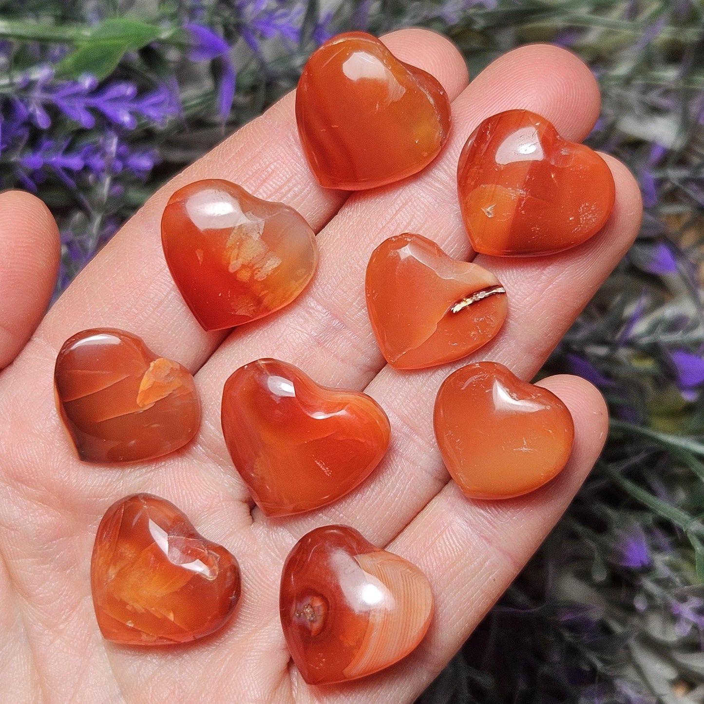 Carnelian Heart Carving