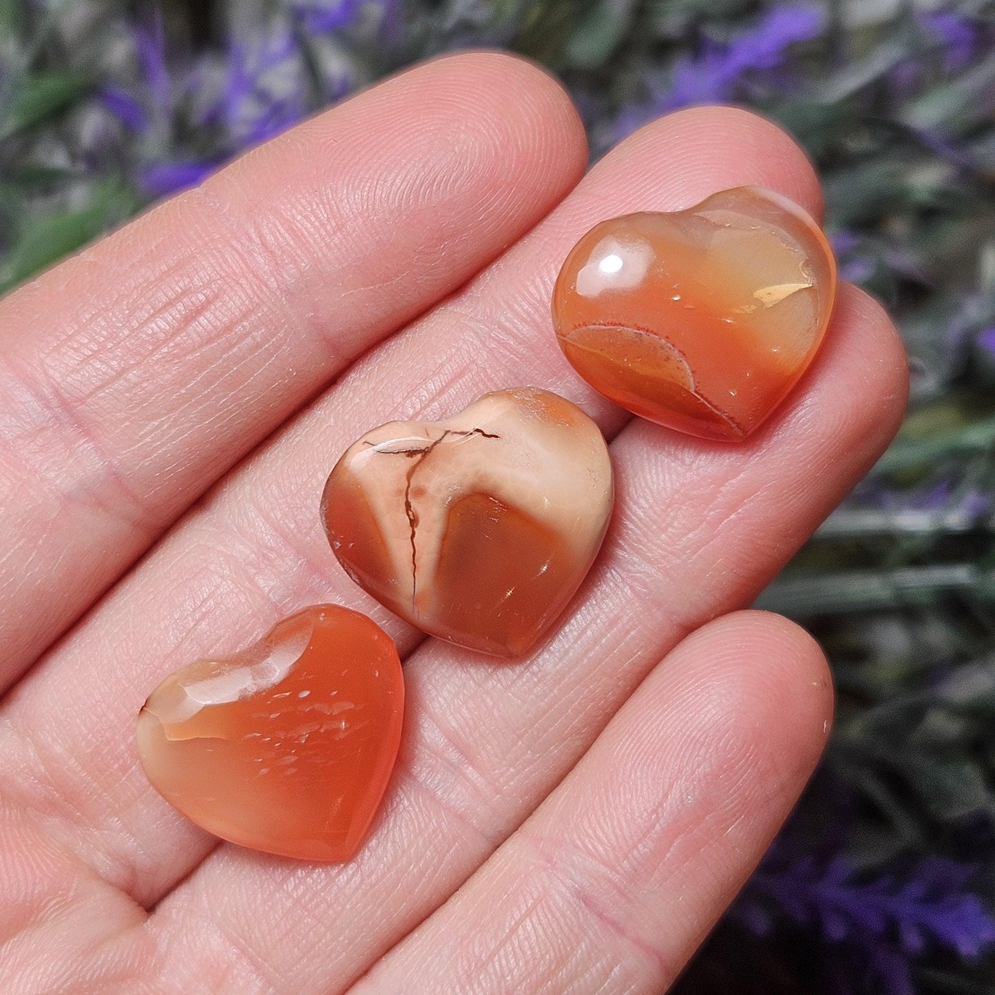 Carnelian Heart Carving