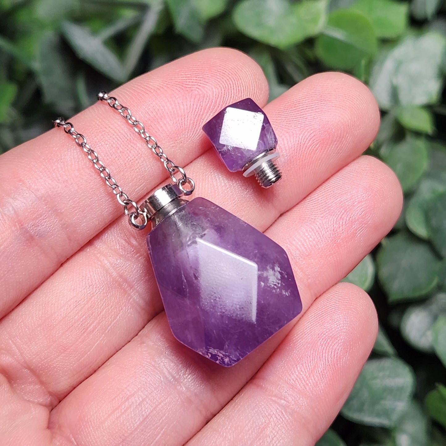 Amethyst Gemstone Jar