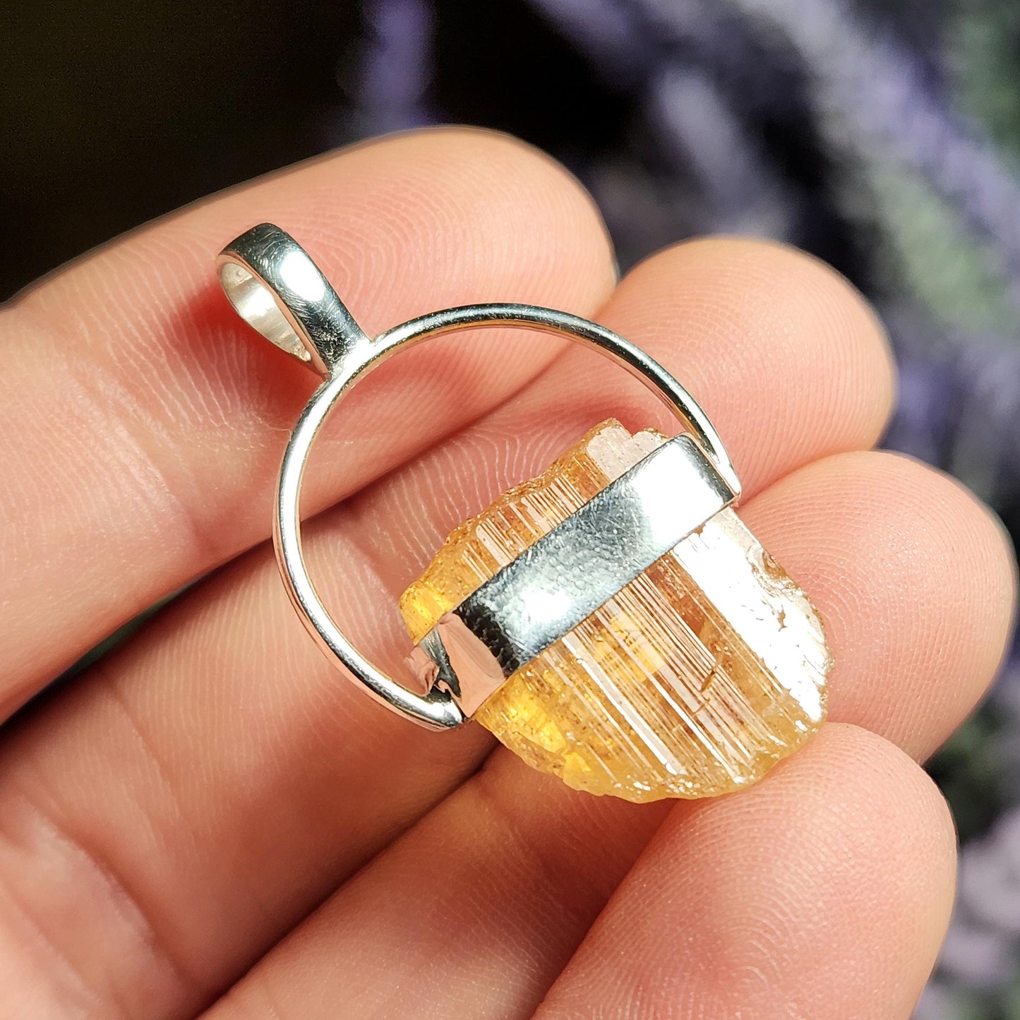 Golden Topaz Pendant