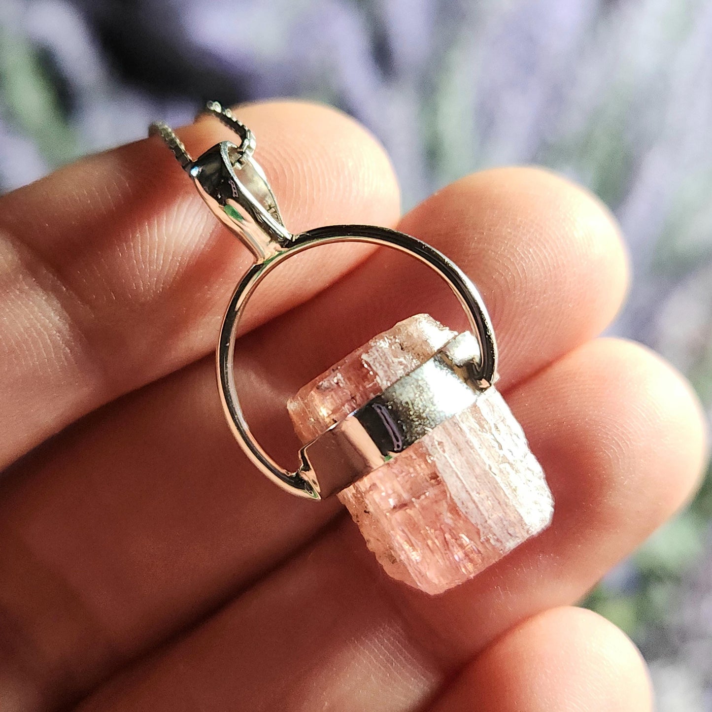 Pink Topaz Pendant