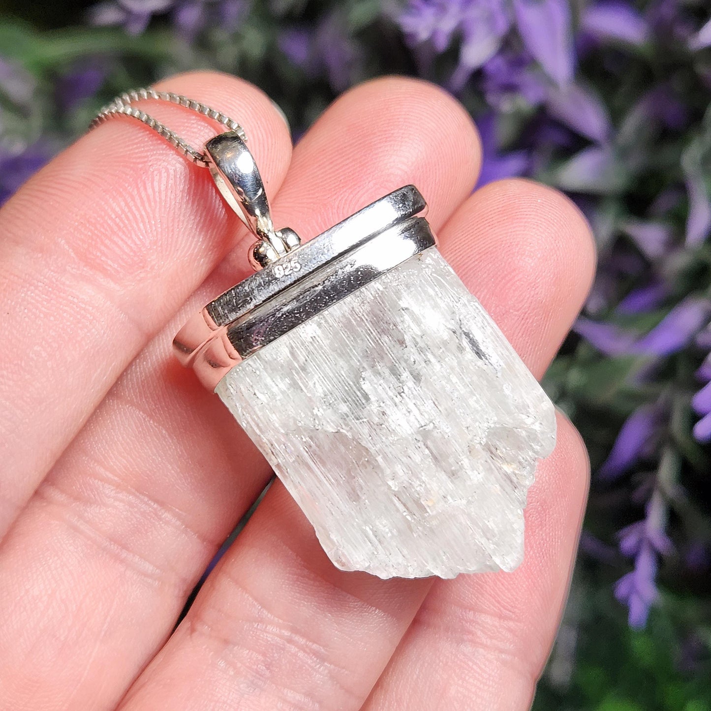 Colorless Kunzite Pendant
