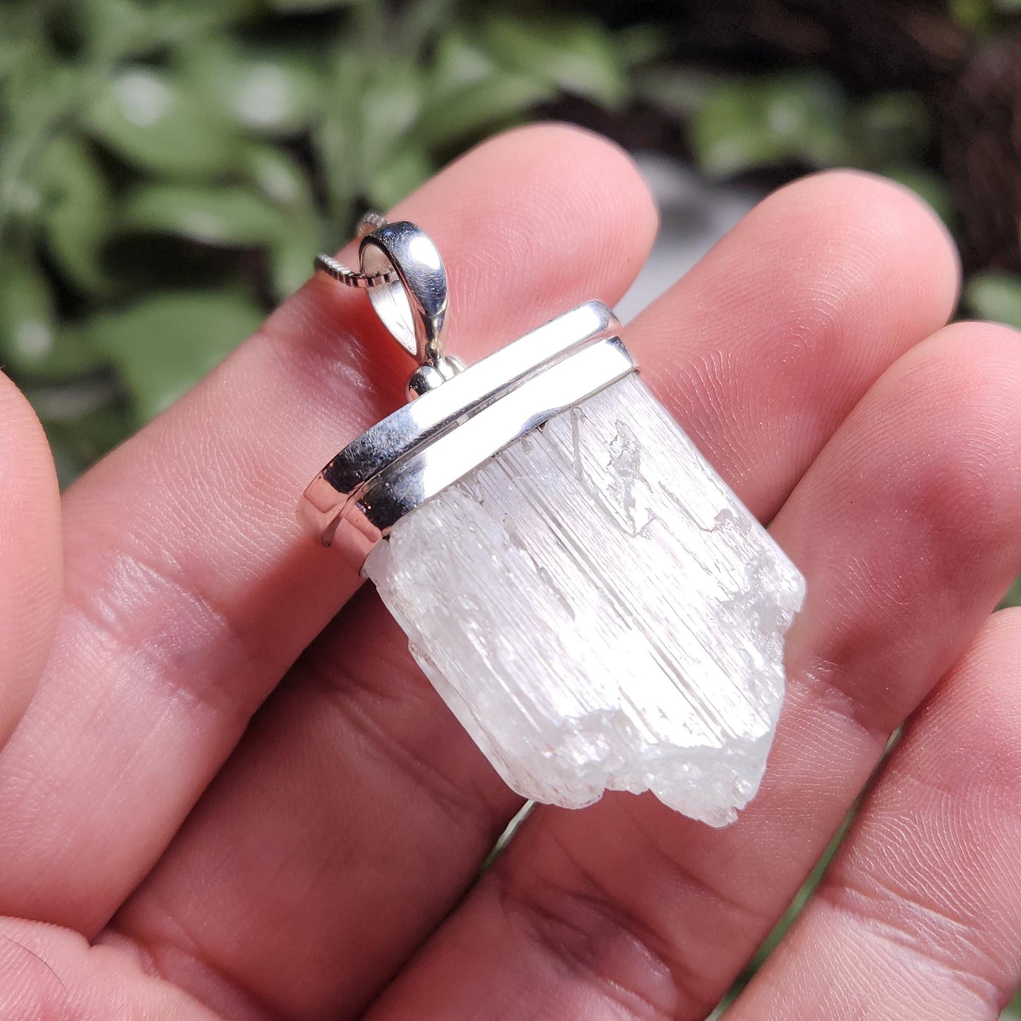 Colorless Kunzite Pendant
