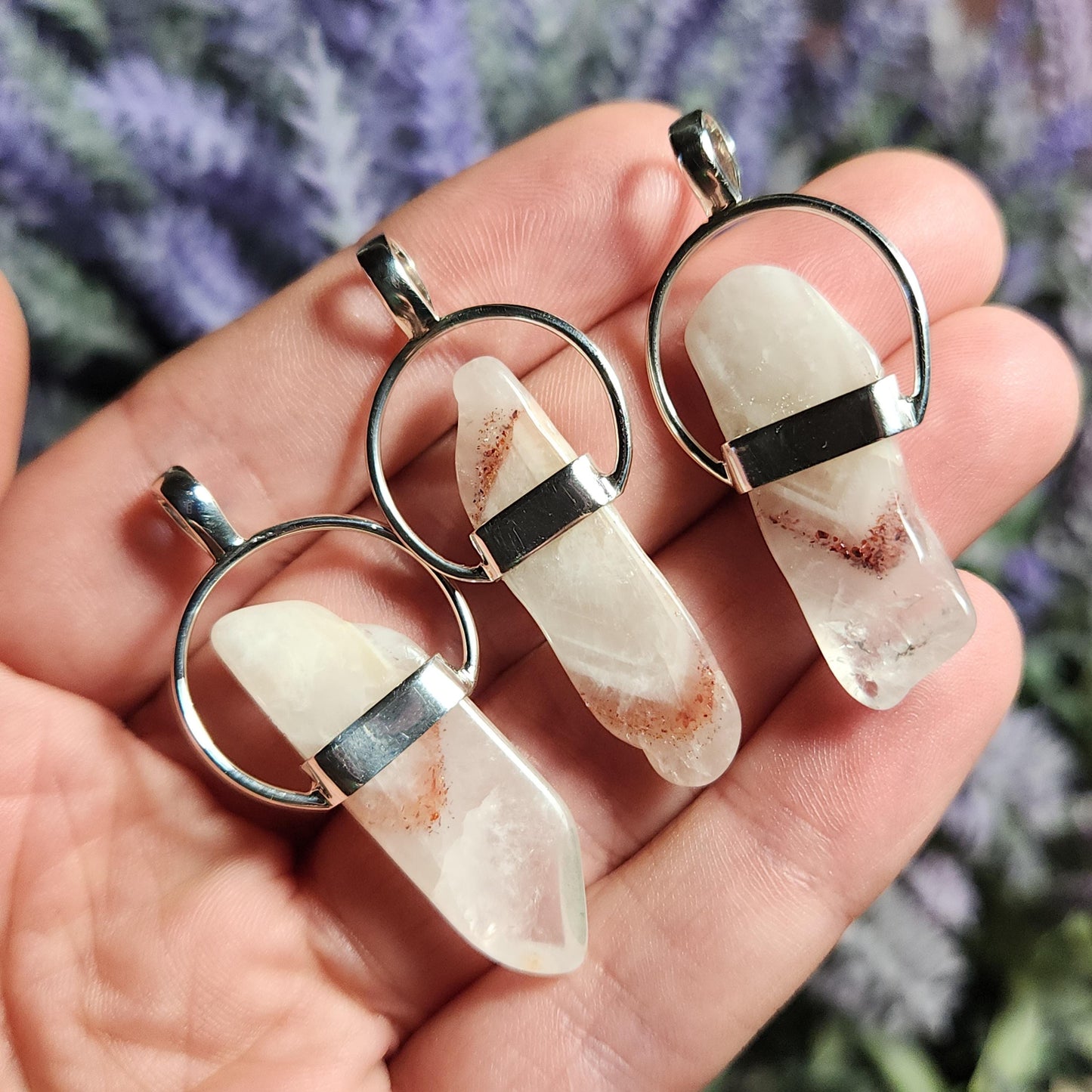 Lepidocrocite Phantom Quartz Pendant