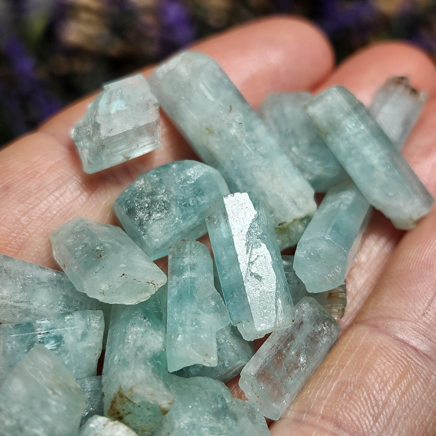 Blue Aquamarine Crystal